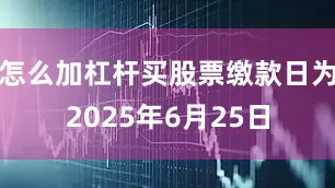 怎么加杠杆买股票缴款日为2025年6月25日