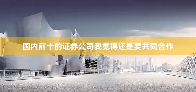 国内前十的证券公司我觉得还是要共同合作